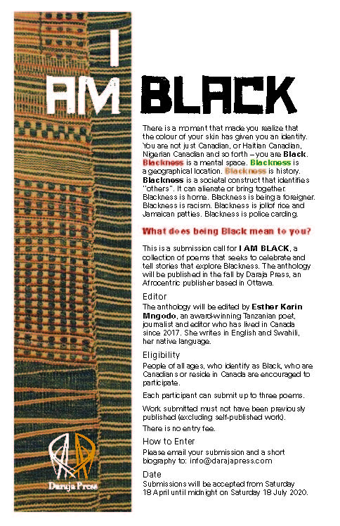I AM BLACK — Call for proposals