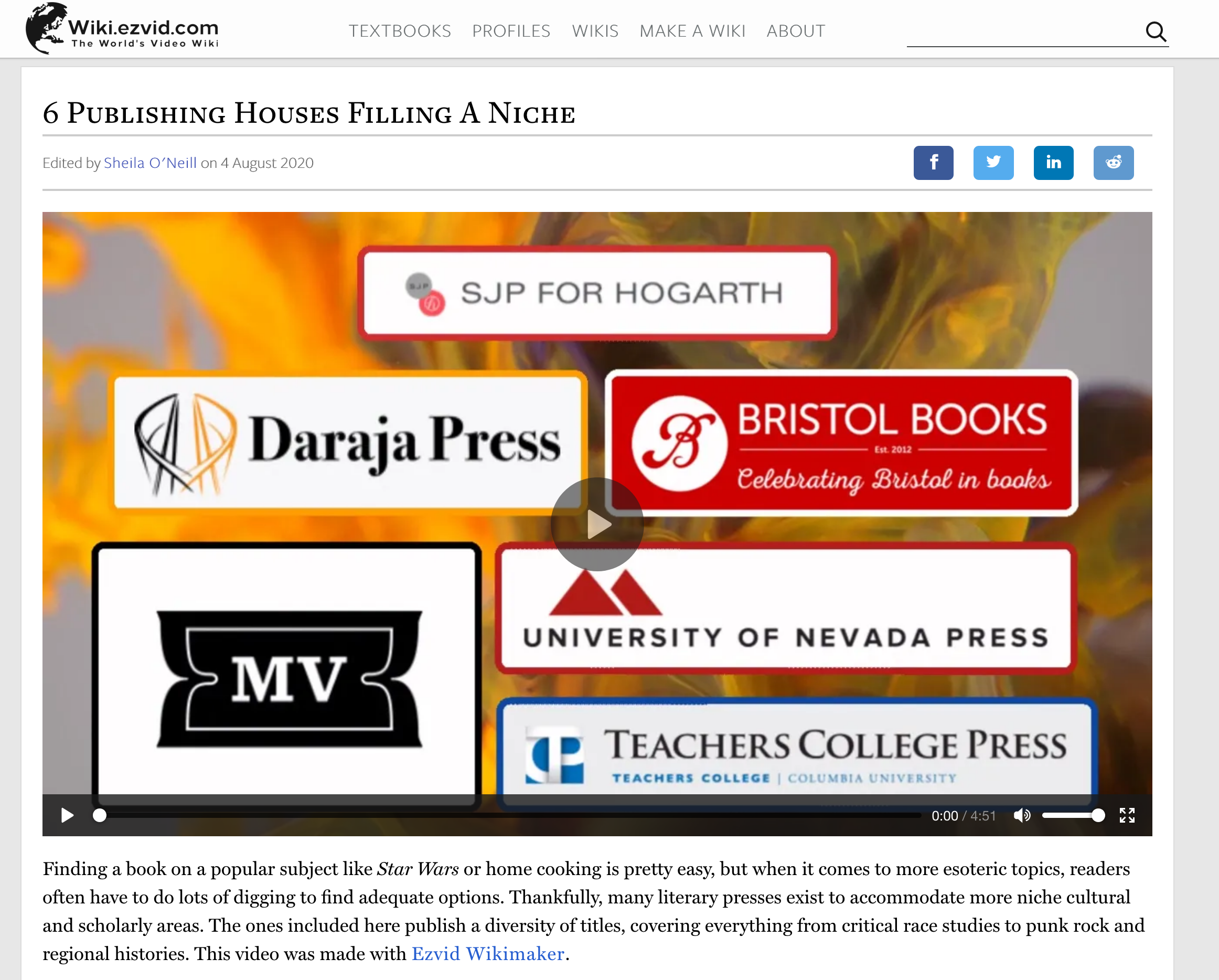Daraja Press selected as “Publishing House Filling A Niche”