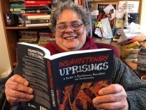 Editor Wende Marshall reading Insurrectionary Uprisings