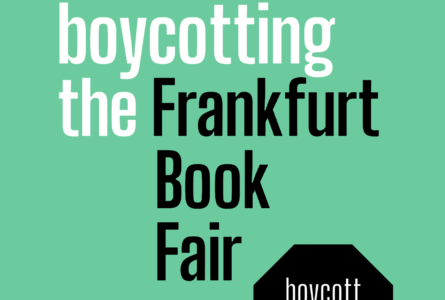 We are boycotting the Frankfurt Book Fair