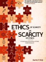 Ethics of Scarcity or the Scarcity of Ethics